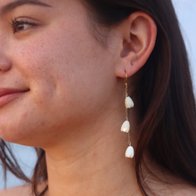 Pīkake Statement Earrings Mother of Pearl, Pikake Statement Earrings