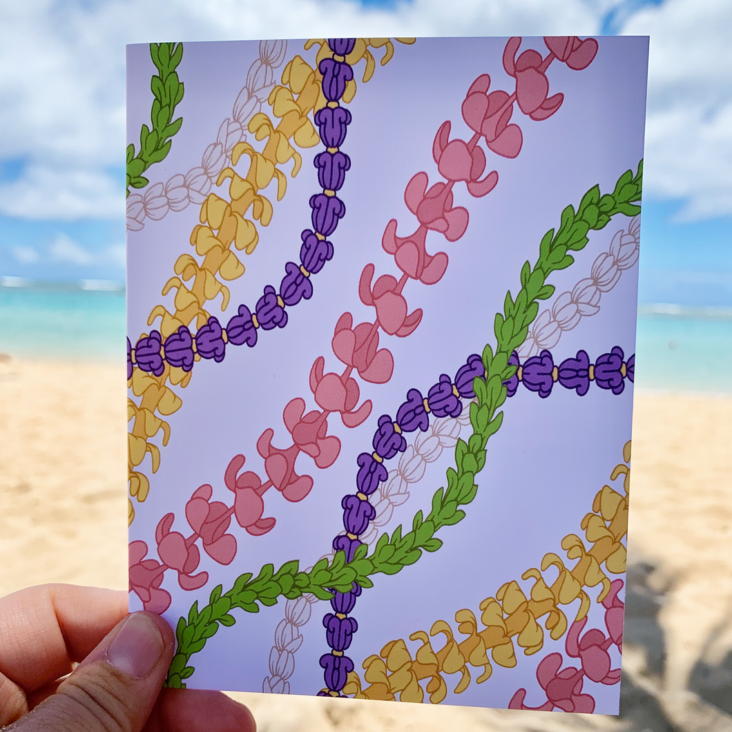 Lei Stand Greeting Card