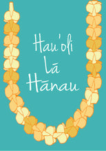 Puakenikeni Hau'oli Lā Hānau Hawaiian Birthday Greeting Card Pink