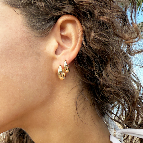 Hoop Small Fancy (Gold Filled)