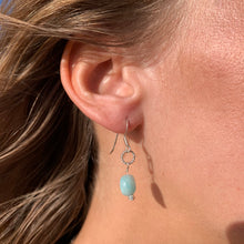 Amazonite Earrings (Sterling Silver)