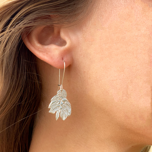 'Ulu (Breadfruit) Earrings (Sterling Silver) - Debby Sato Designs
