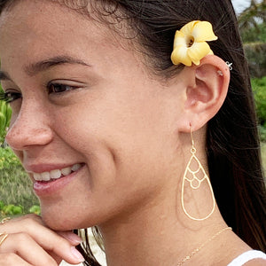 Mermaid Teardrop Earrings Large - Debby Sato Designs
