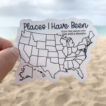 Places I Have Been United States Sticker