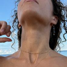 Kahakai Dainty Gray Freshwater Pearl Triple Earrings