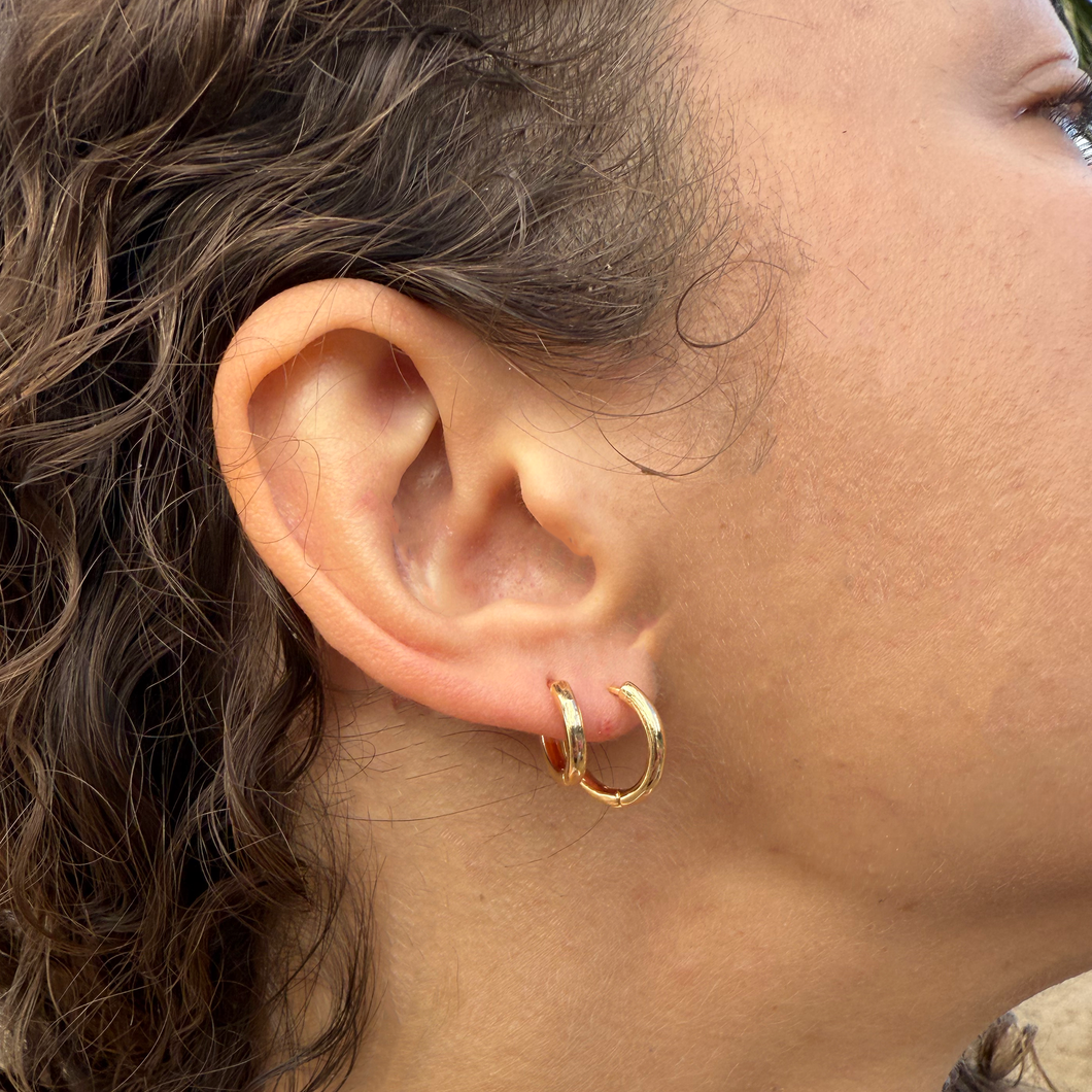Tiny Hoop Earrings (Gold Filled)