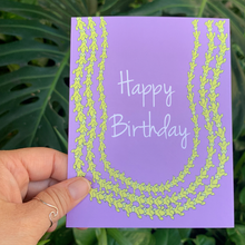 Pakalana Birthday Greeting Card Purple
