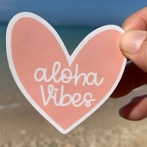 Aloha Vibes Sticker (Blue)