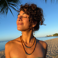 Tahitian Pearl Sandalwood Necklace (Sterling Silver) Economy