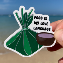 Food Is My Love Language Sticker