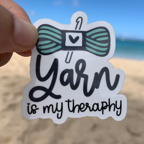 Yarn Is My Therapy Sticker