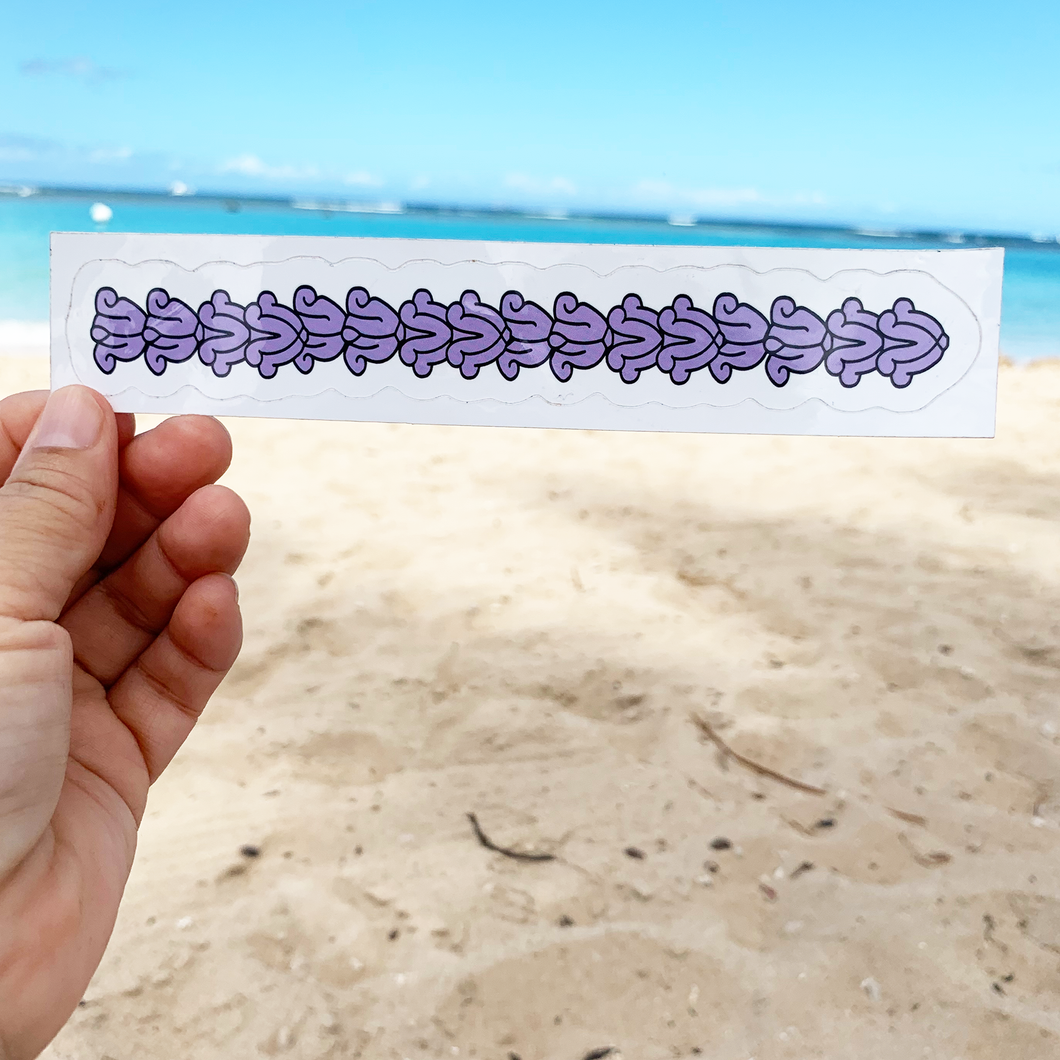 Crown Flower Lei Straight Sticker