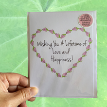 Wishing You A Lifetime of Love and Happiness Greeting Card