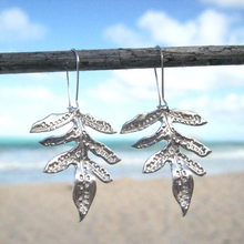 Lauae Fern Earrings, Hawaiian Fern (Sterling Silver) - Debby Sato Designs
