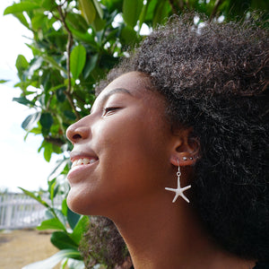 Starfish Earrings (Sterling Silver) - Debby Sato Designs