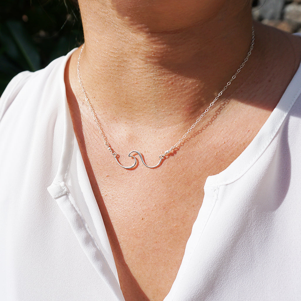 Wave Necklace (Sterling Silver) - Debby Sato Designs