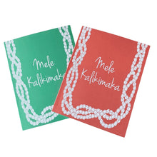 Pīkake Christmas Greeting Card Red