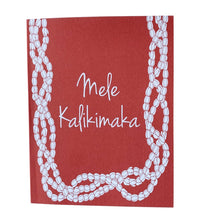 Pīkake Christmas Greeting Card Red