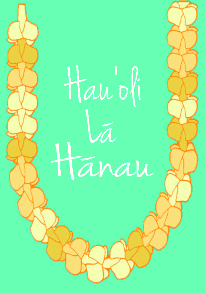Puakenikeni Hau'oli Lā Hānau Hawaiian Birthday Greeting Card