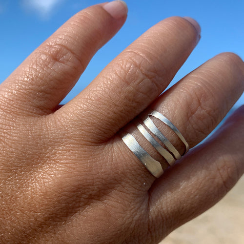 Wailua Cuff Ring (Sterling Silver) - Debby Sato Designs