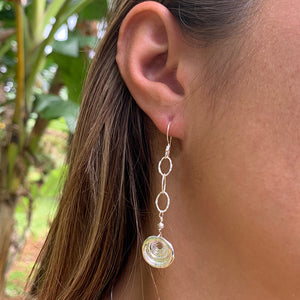 Puka Shell Earrings (Sterling Silver) - Debby Sato Designs