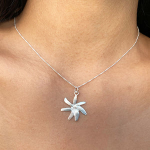 Tiare (Gardenia) Necklace (Sterling Silver)