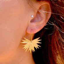 Loulu (Fan Palm) Earrings (14k Gold over Sterling Silver