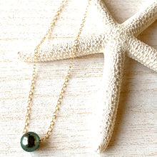 Petite Tahitian Floating Pearl Necklace (Gold Fill) - Debby Sato Designs