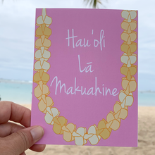 Puakenikeni Hauol'i Lā Mauahine Greeting Card (Hawaiian)