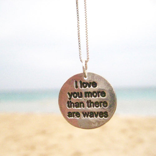 I Love You Waves Necklace - Debby Sato Designs