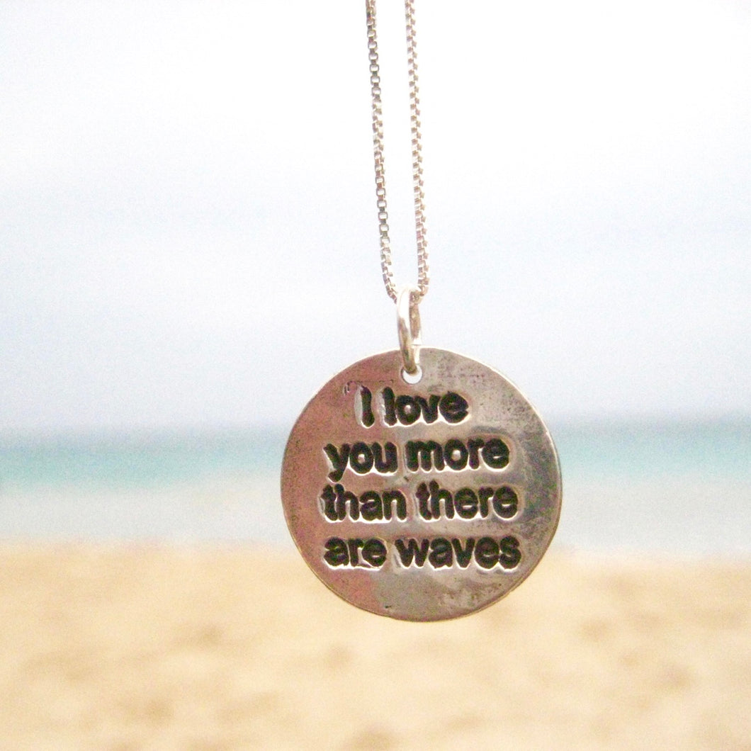 I Love You Waves Necklace - Debby Sato Designs