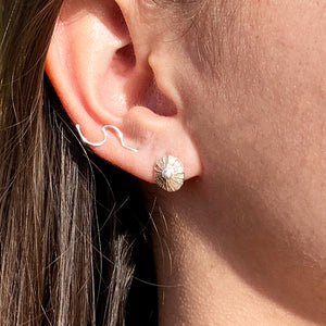 Opihi Stud Earrings  (Sterling Silver) - Debby Sato Designs