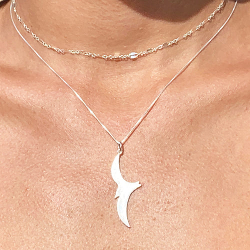 Iwa (Frigate Bird) Necklace (Sterling Silver) - Debby Sato Designs