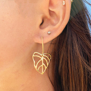 Kalo Earrings, Taro Earrings (14k Gold over Sterling Silver) - Debby Sato Designs