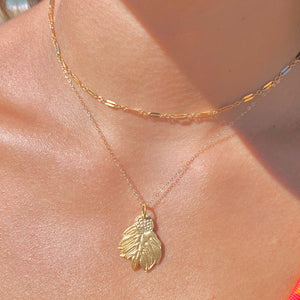 'Ulu (Breadfruit) Necklace (14k Gold over Sterling Silver)