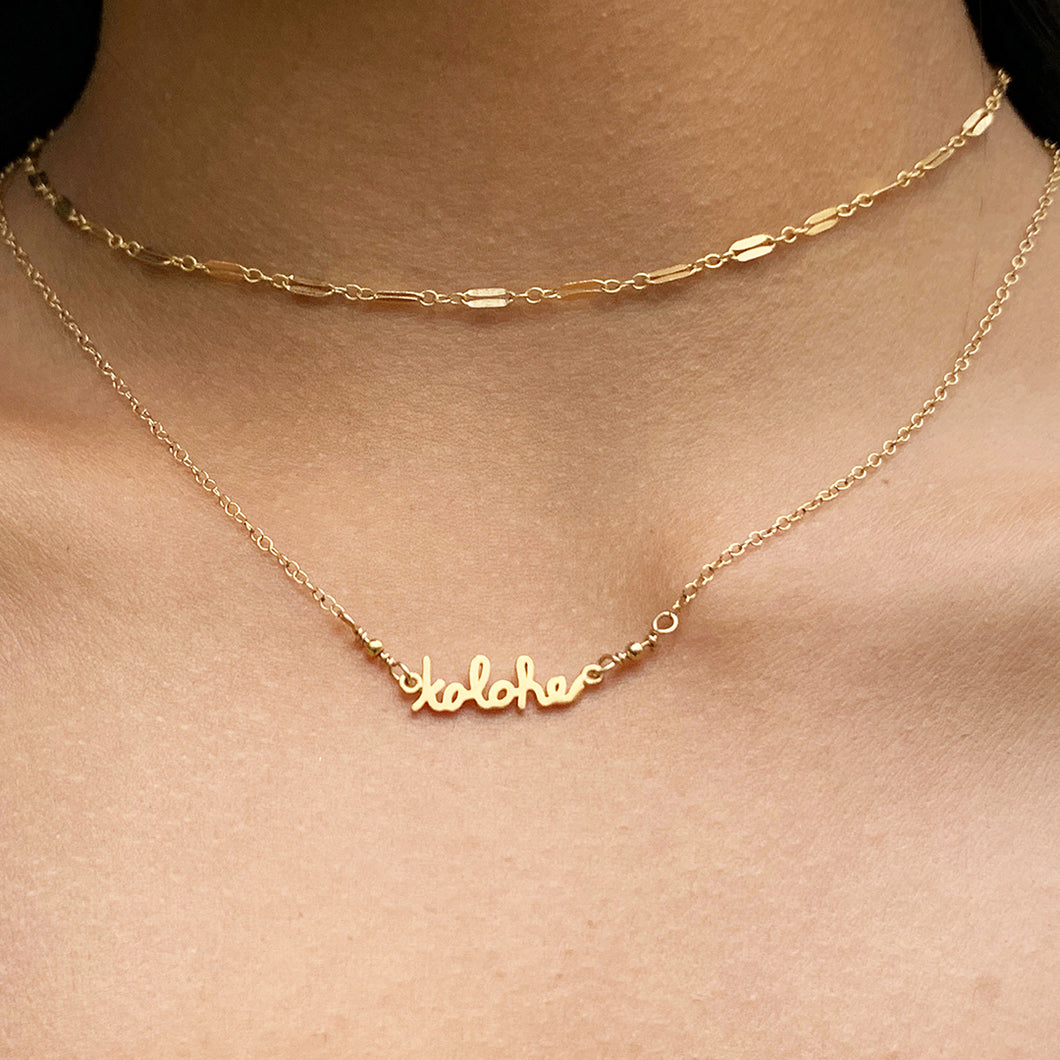 Kolohe Necklace (14k Gold over Sterling Silver) - Debby Sato Designs