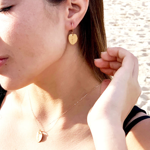 Ohia Love Earrings  (14k Gold over Sterling Silver) - Debby Sato Designs