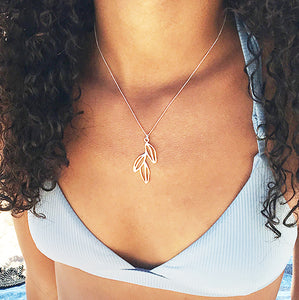 Maile Lau Nui Necklace (Sterling Silver) - Debby Sato Designs