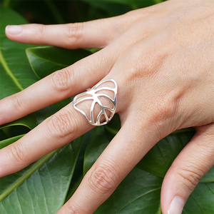 Kalo Ring, Taro Ring (Sterling Silver) - Debby Sato Designs