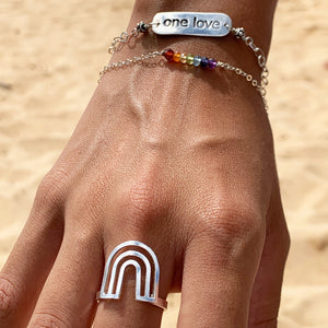 Anuenue (Rainbow) Ring (Sterling Silver) - Debby Sato Designs