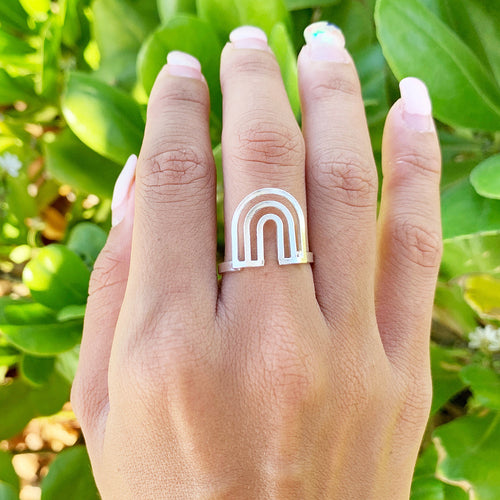 Anuenue (Rainbow) Ring (Sterling Silver) - Debby Sato Designs