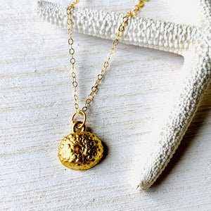 Sea Urchin Necklace (14k Gold over Sterling Silver) - Debby Sato Designs