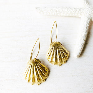 Sunrise Shell Earrings (14k Gold over Silver) - Debby Sato Designs