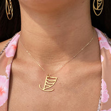Wa`a (Canoe) Necklace (14k Gold over Sterling Silver) - Debby Sato Designs